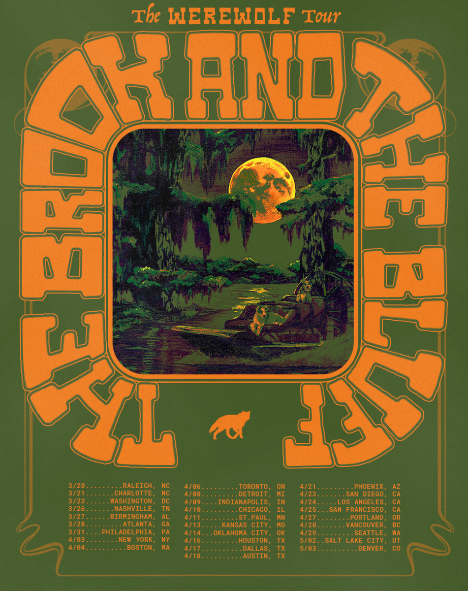 Werewolf Spring 2026 Tour Poster – The Brook & The Bluff
