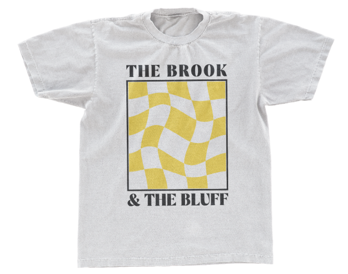 Wavy Yellow Checkered Tee